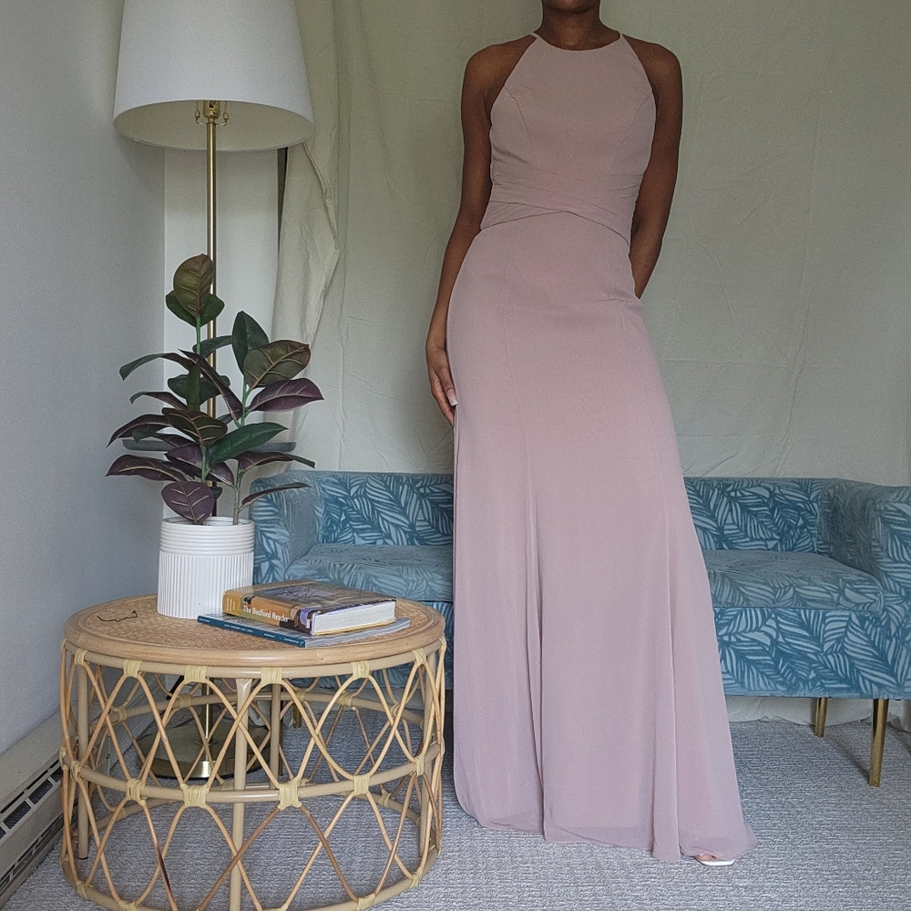 Wtoo Bridesmaid Dress Style 28305 Blush Pink - Picture 8 of 13